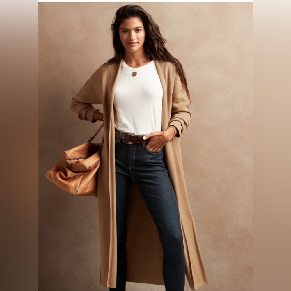 Banana Republic Camel Long Cardigan